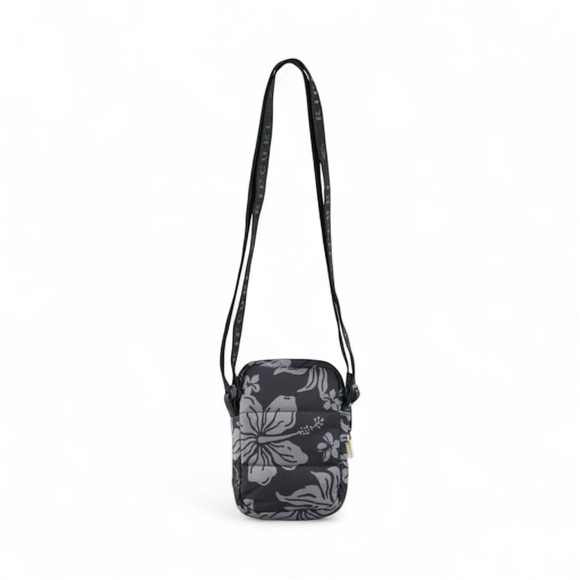 Rip Curl Weekend Travel Crossbody Bag — Black Grey Floral Quilted Sling (BNWT) - Picture 2 of 5